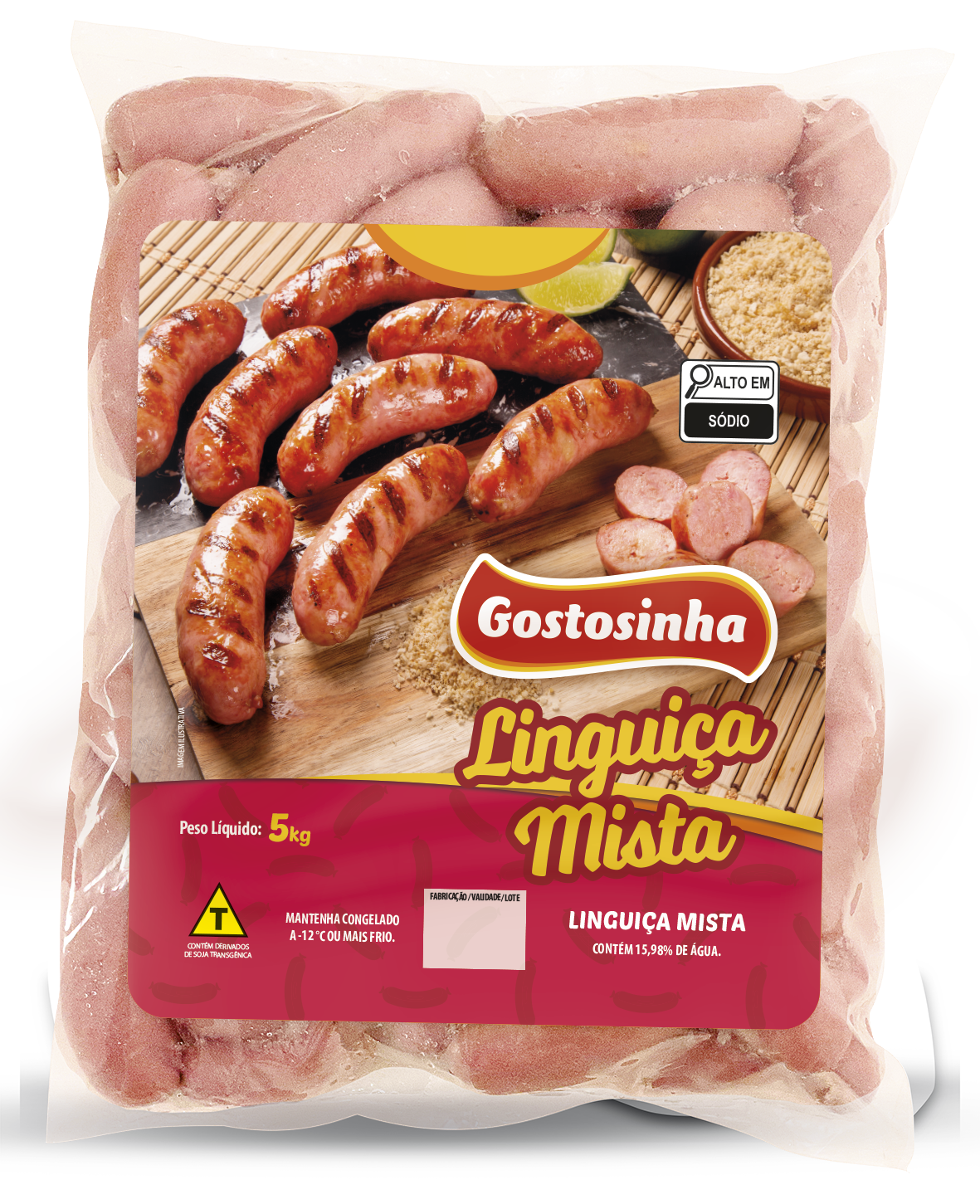 Linguiça Mista Cong 5kg - Gostosinha> image number 0